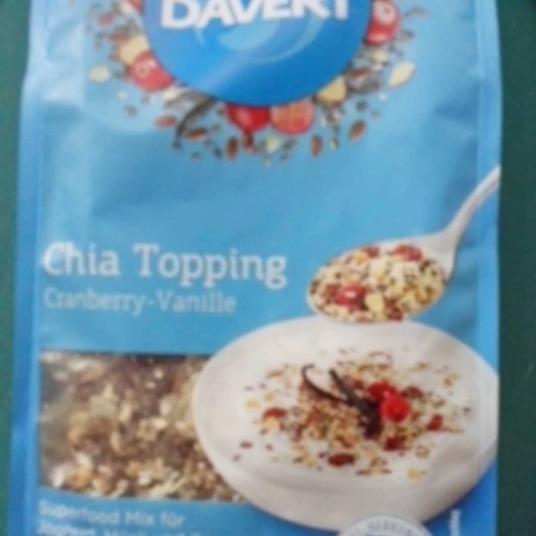 Davert Chia Topping Cranberry-Vanille