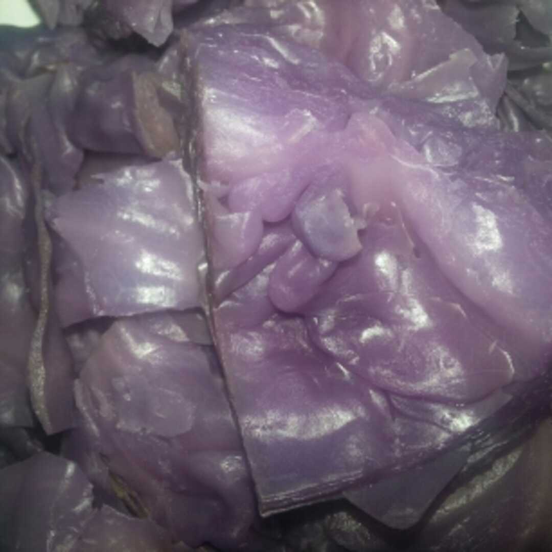 Cooked Red Cabbage (Fat Not Added in Cooking)