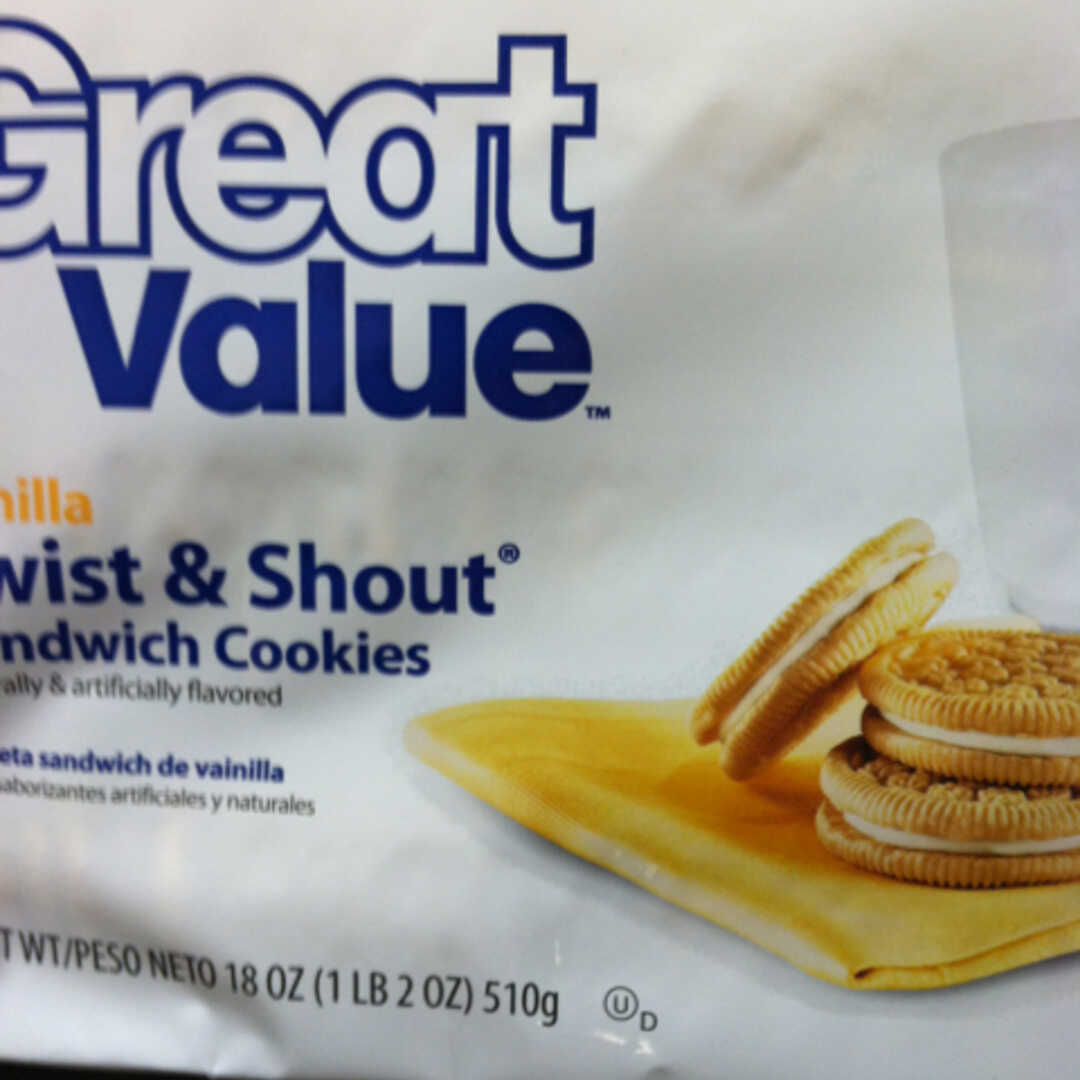 Great Value Vanilla Twist & Shout Sandwich Cookies