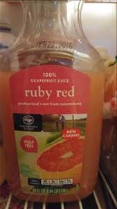 Kroger Ruby Red Grapefruit Juice