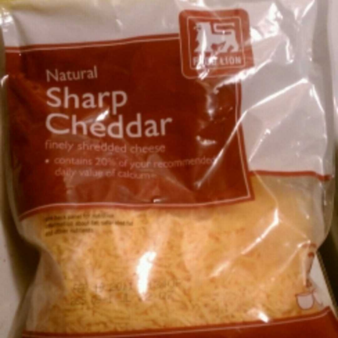 Food Lion Fancy Reduced Fat Shredded Sharp Cheddar Cheese