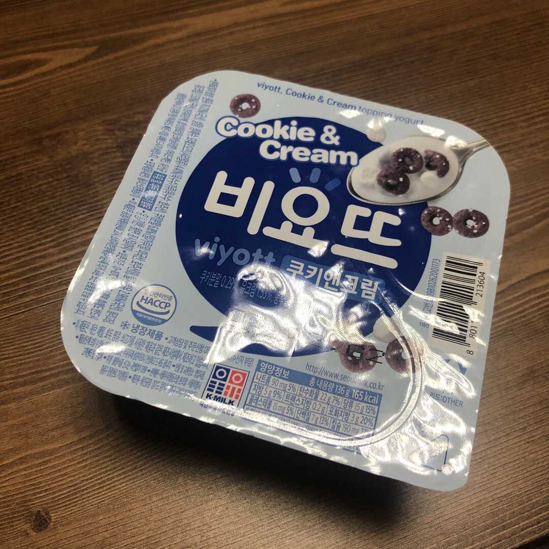 서울우유 비요뜨 쿠키앤크림