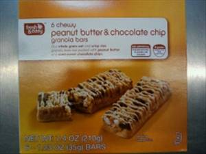 Fresh & Easy Chewy Peanut Butter & Chocolate Chip Granola Bars