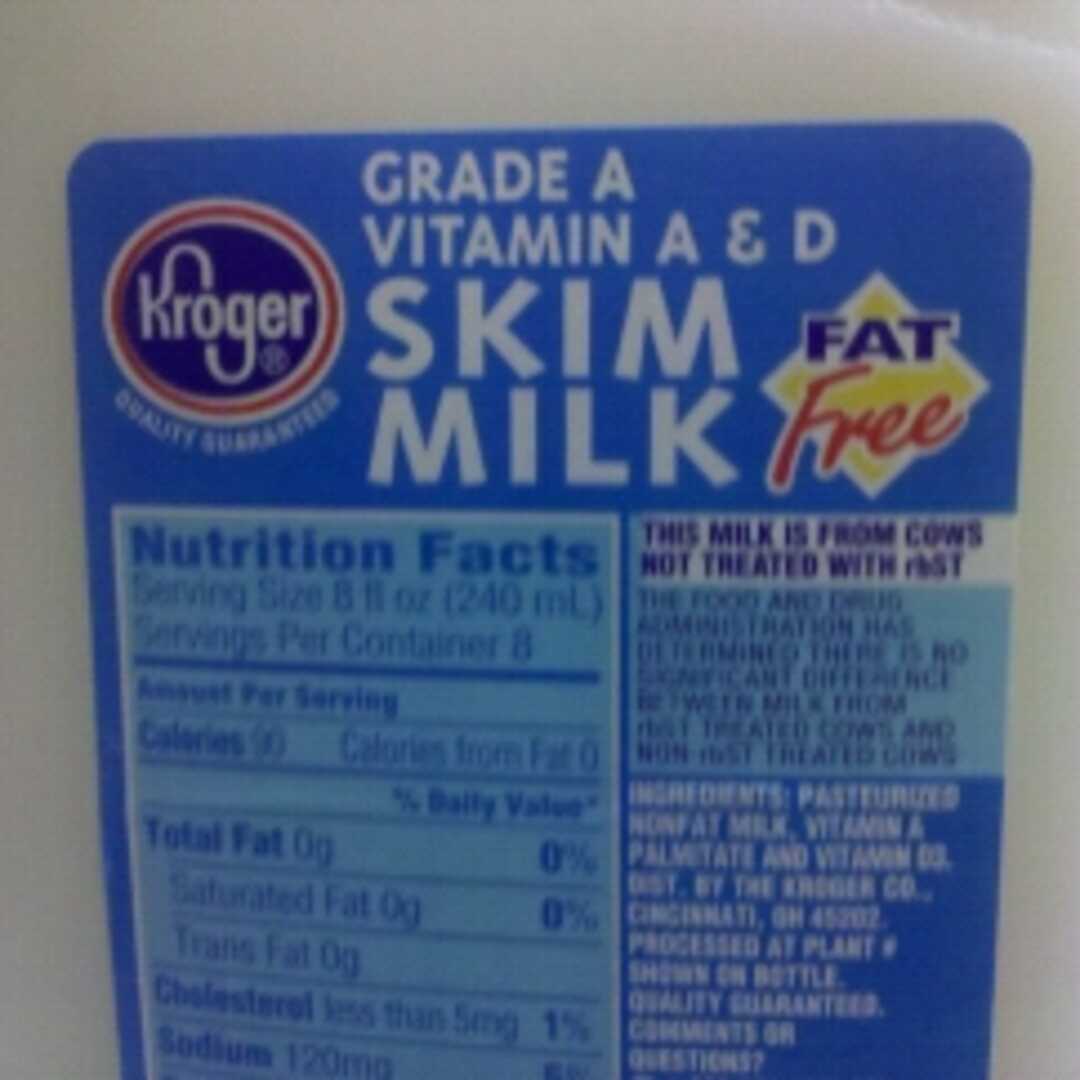 Kroger Fat Free Skim Milk with Vitamins A & D