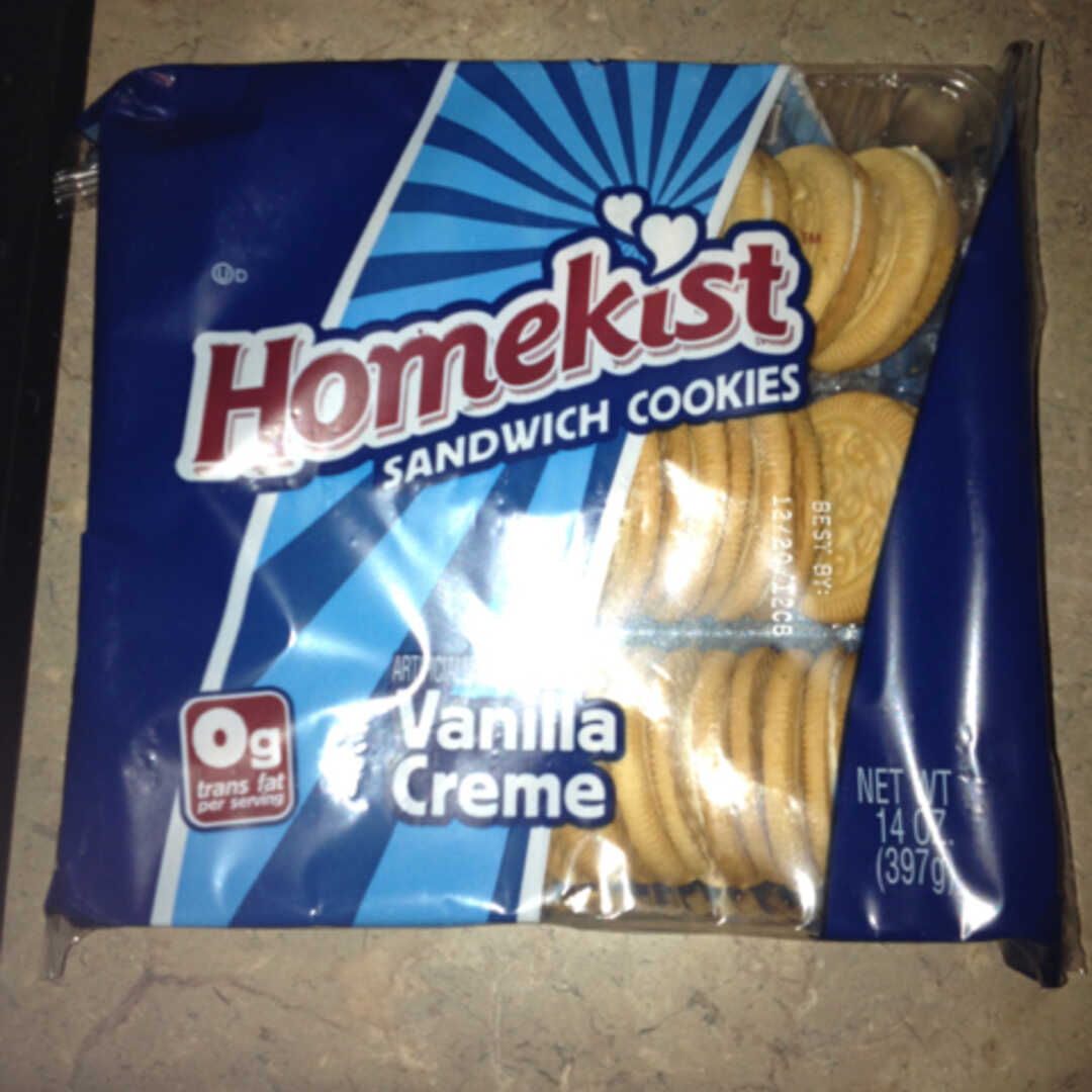 Homekist Vanilla Creme Sandwich Cookies