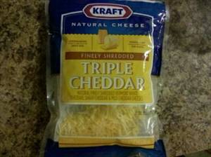 Kraft Natural Finely Shredded Triple Cheddar Cheese