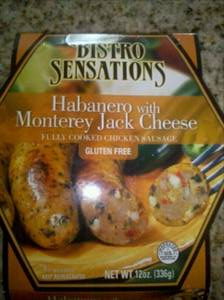 Bistro Sensations Chicken Sausage Habanero with Monterey Jack Cheese