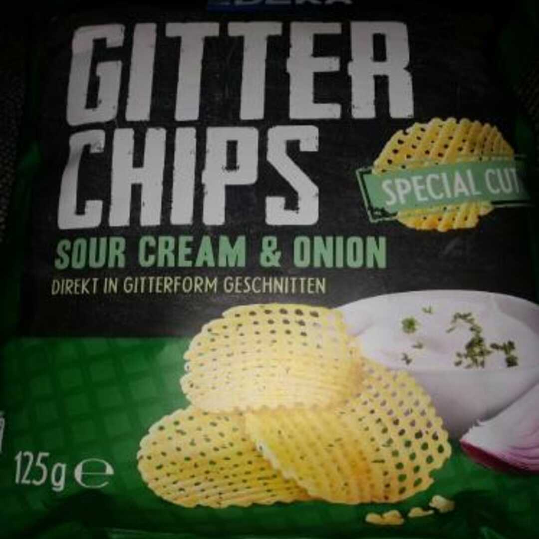 Edeka Gitter Chips Sour Cream & Onion