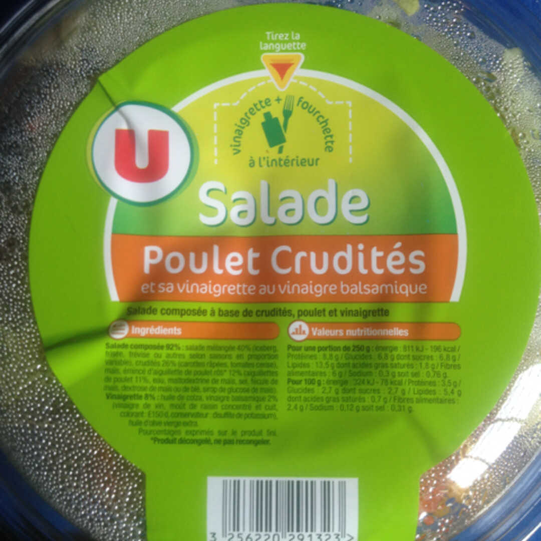 Super U Salade Poulet Crudités