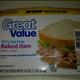 Great Value 97% Fat Free Baked Ham