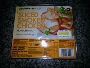 Woolworths Sliced Smoked Chicken