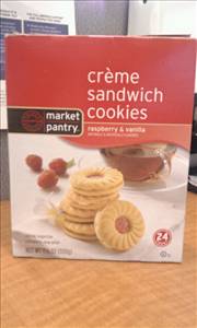 Market Pantry Raspberry & Vanilla Creme Sandwich Cookies