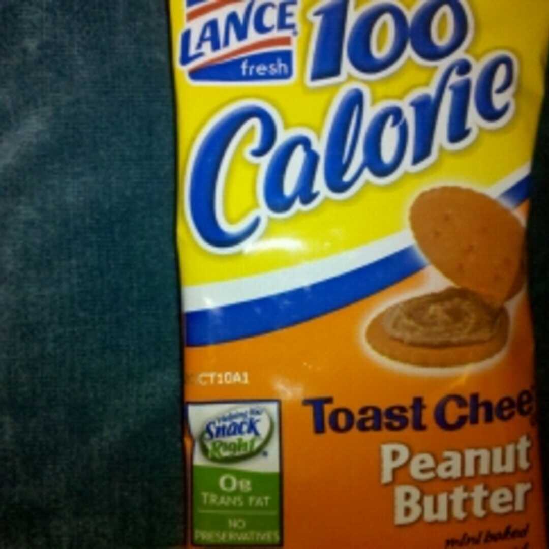 Lance 100 Calorie Toast Chee Peanut Butter Cheese Crackers