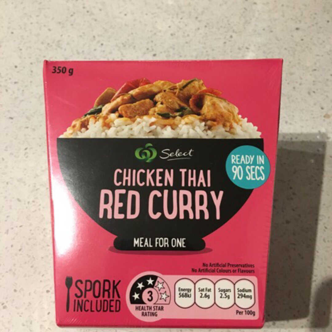 Woolworths Select Chicken Thai Red Curry