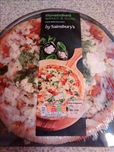 Sainsbury's Stonebaked Pizza - Spinach & Ricotta