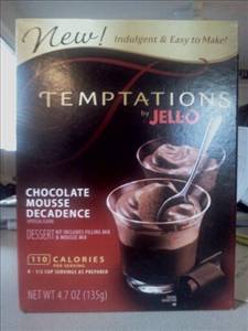 Jell-O Mousse Temptations - Dark Chocolate Decadence