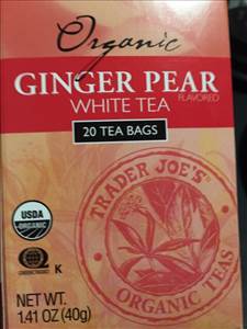 Trader Joe's Organic Ginger Pear White Tea