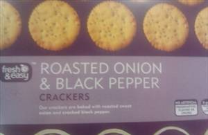 Fresh & Easy Roasted Onion & Black Pepper Crackers