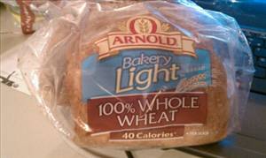 Arnold Bakery Light 100% Whole Wheat Bread