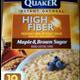 Quaker Instant Oatmeal - High Fiber Maple & Brown Sugar