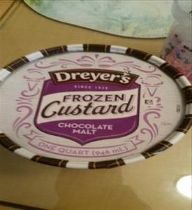 Dreyer's Frozen Custard Chocolate Malt