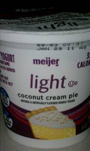 Meijer Light Coconut Cream Pie Yogurt