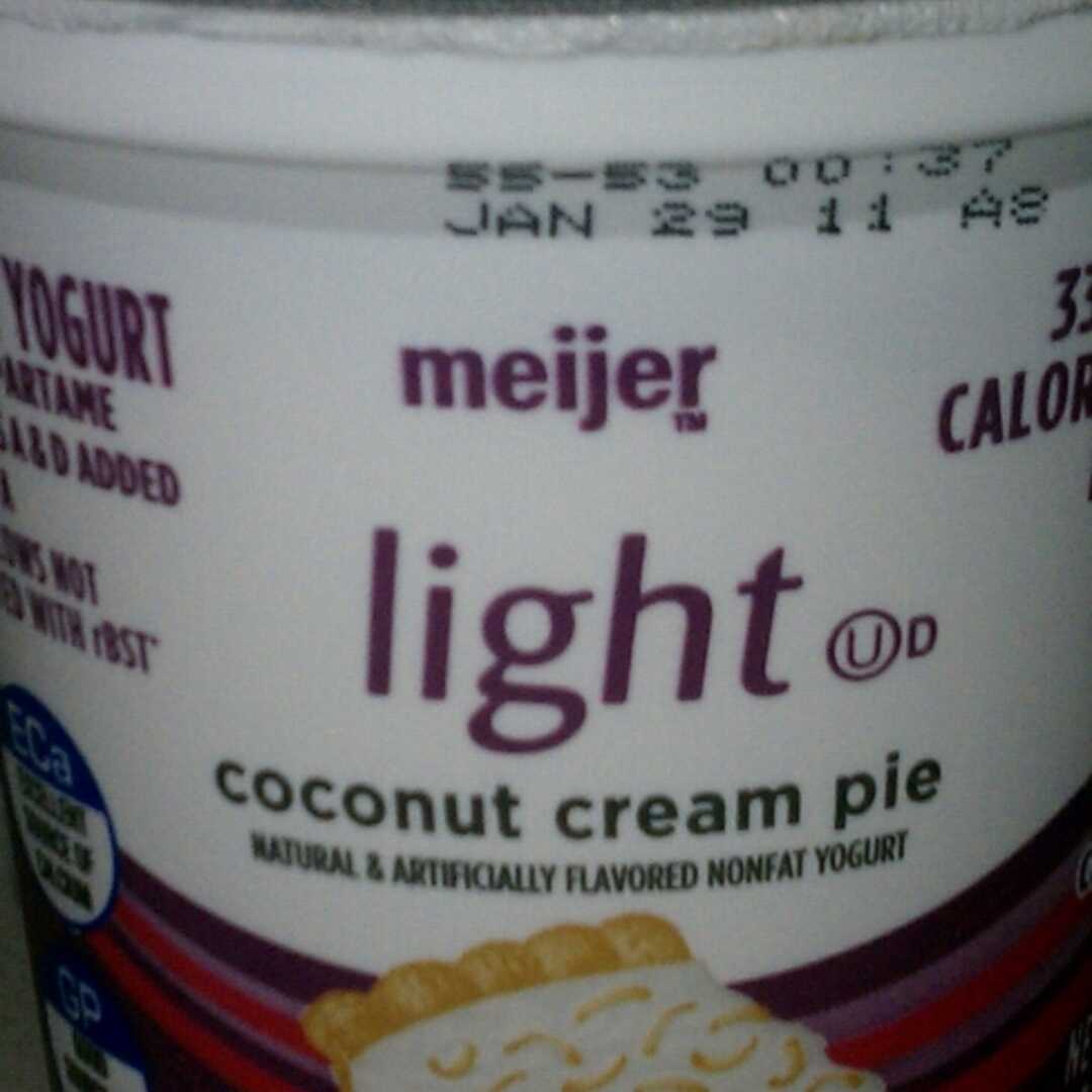 Meijer Light Coconut Cream Pie Yogurt