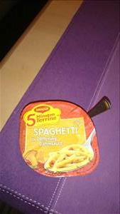 Maggi 5 Minuten Terrine Spaghetti in Pfifferling-Rahmsauce