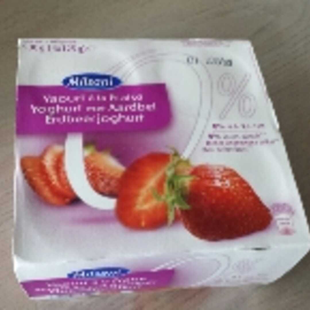 Milsani Yoghurt met Aardbei 0%