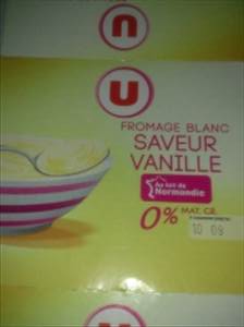 U Fromage Blanc Saveur Vanille 0%
