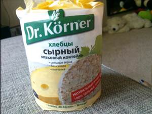 Dr. Korner Хлебцы Хрустящие Сырный Злаковый Коктейль