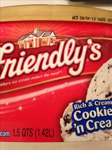 Friendly's Cookies 'n Cream Ice Cream