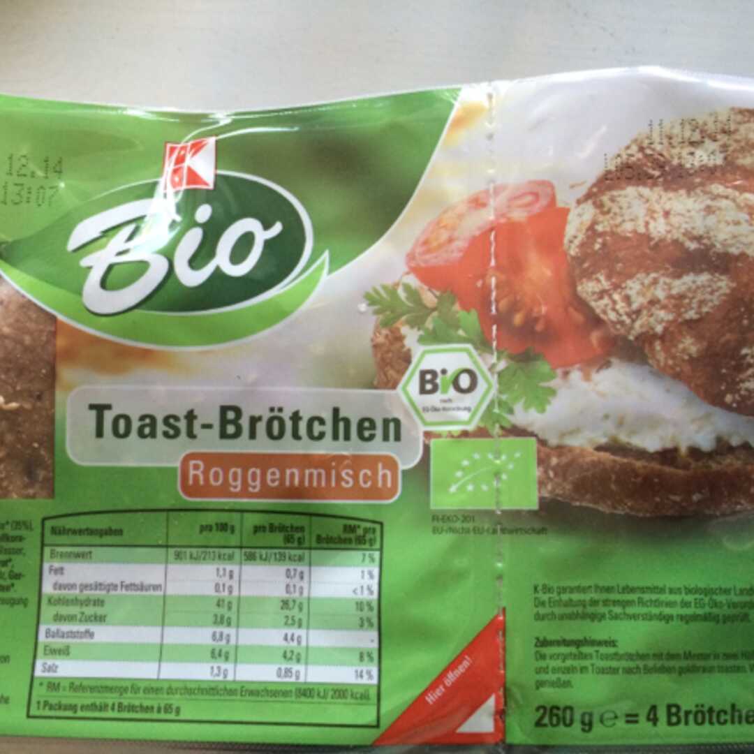 K-Bio Toast-Brötchen Roggenmisch