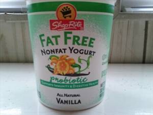 ShopRite Fat Free Vanilla Yogurt