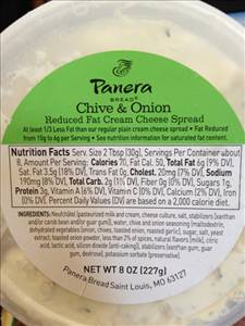 Panera Bread Reduced Fat Chive & Onion Cream Cheese Spread - 1.75 Oz