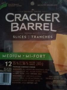 Cracker Barrel Medium Cheddar Slices