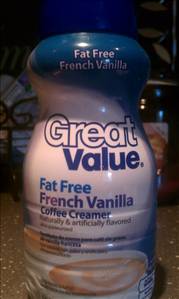 Great Value Fat Free French Vanilla Coffee Creamer