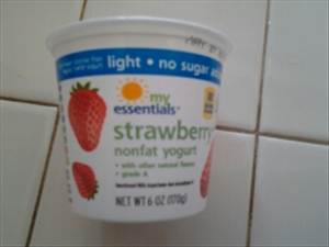 My Essentials Nonfat Yogurt No Sugar Added Strawberry