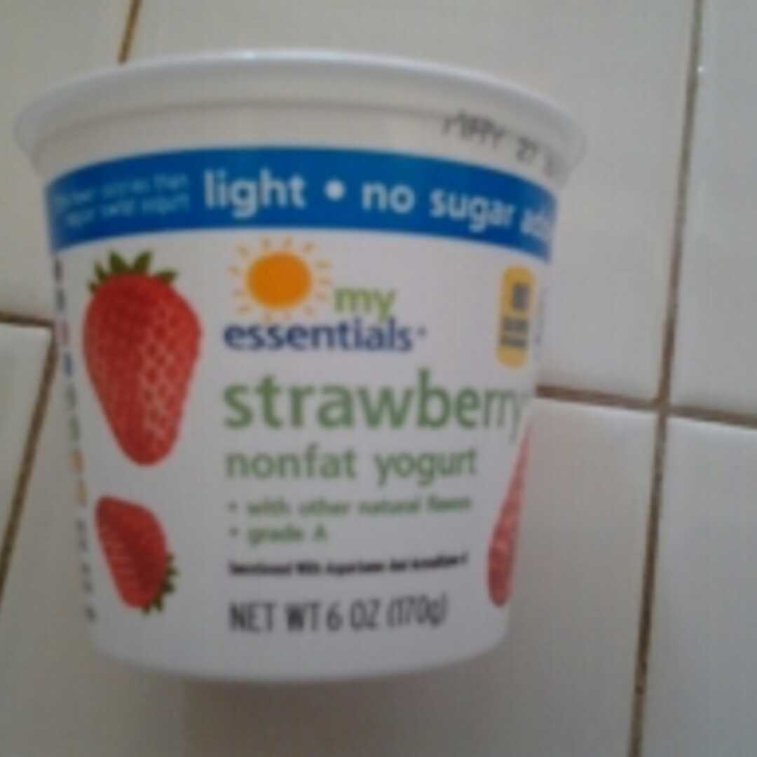 My Essentials Nonfat Yogurt No Sugar Added Strawberry