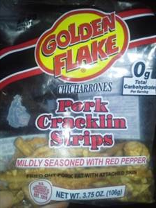 Golden Flake Pork Cracklin Skins Strips