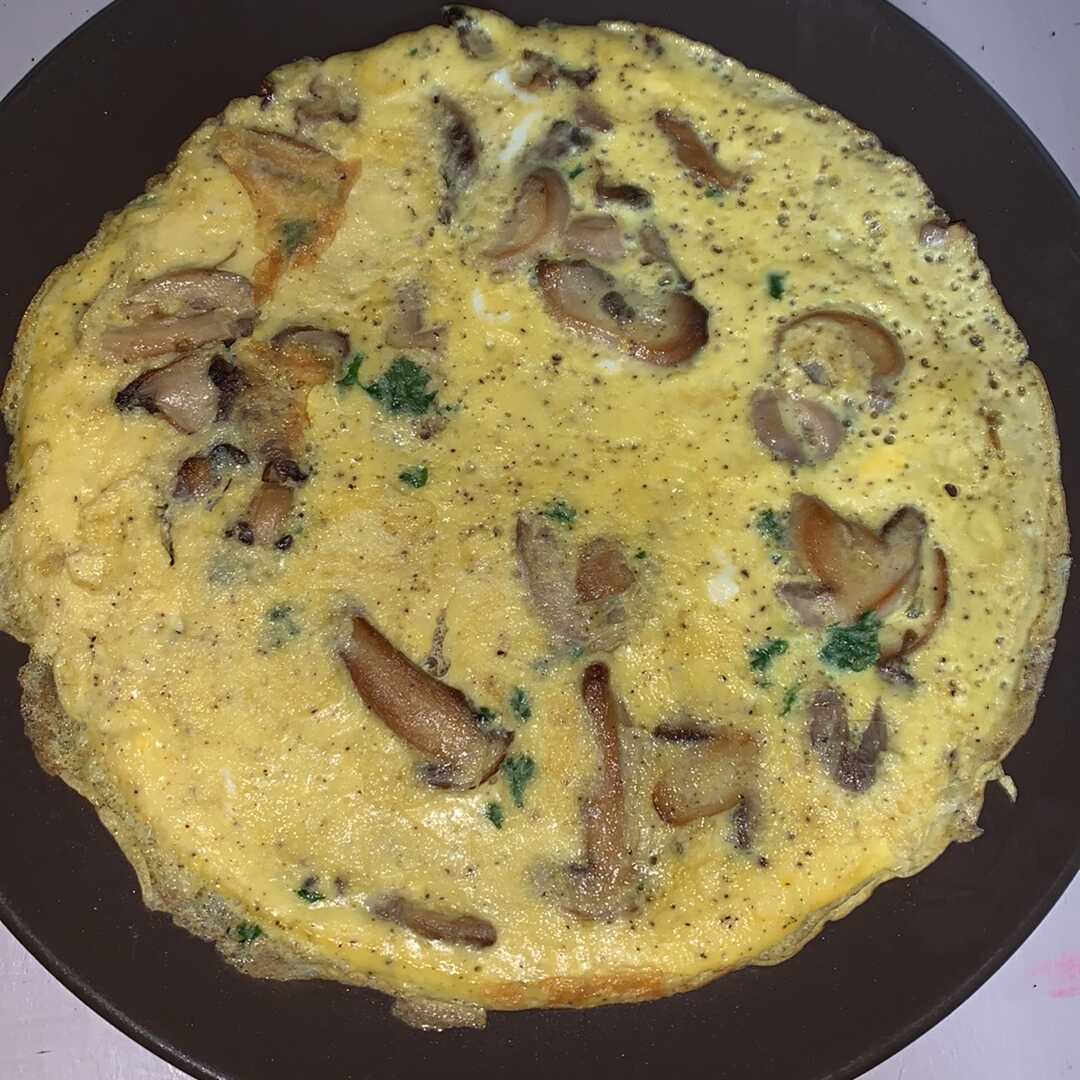 Omelette ou Oeuf Brouillé aux Champignons