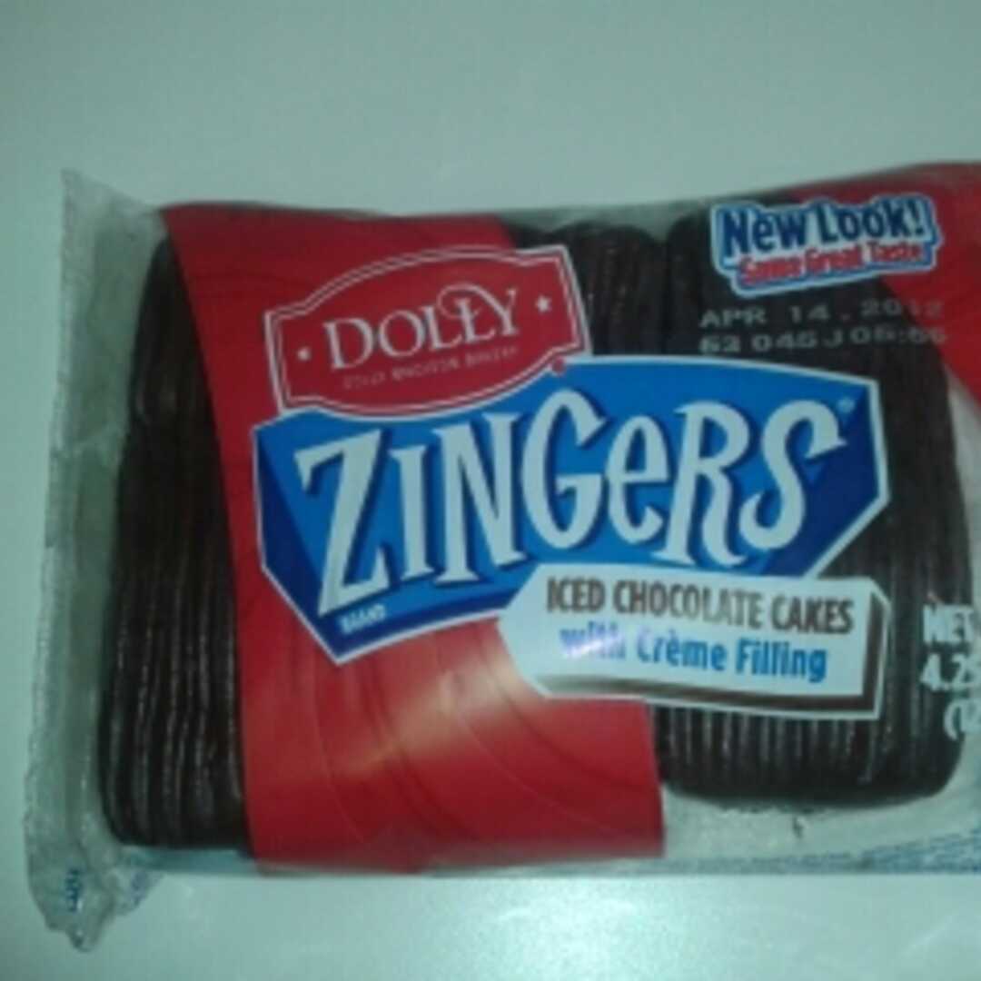 Dolly Madison Zingers - Iced Chocolate Cakes with Creme Filling