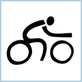 自転車（のんびり） - 時速16km以下