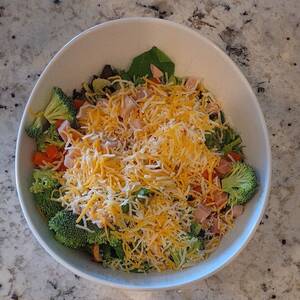 Mixed Green Salad with Cheese