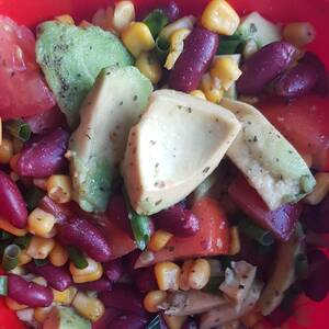 Kidneybohnen Mais Salat