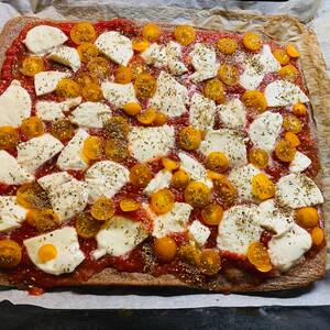 Pizza di Quinoa e Grano Saraceno