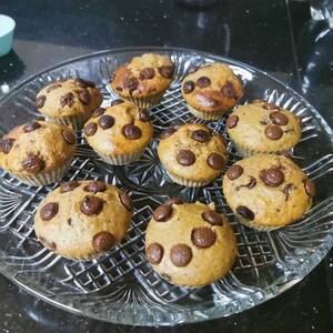 Muffins de Banana e Chocolate