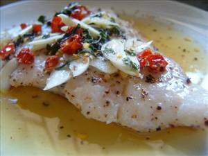Grilled White Fish with Salsa di Giovanna