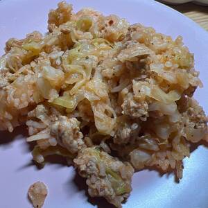 Rice and Cabbage with Turkey