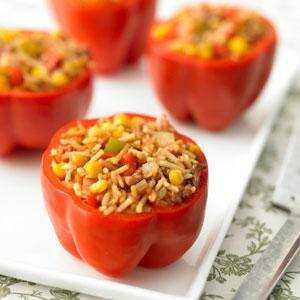 Southwest Stuffed Red Peppers